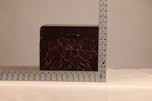 Japanese Drawers Box with Kamakura Carving (23F23-3)