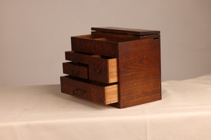 Vintage Japanese Haribako Sewing Box (23F34-4)