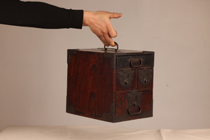 Antique Japanese Kakesuzuri Ink Box (23F-67-9)