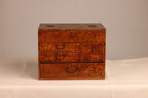 Vintage Japanese Haribako Sewing Box (23F85-4)