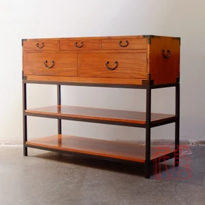 Japanese Tansu Style Console Chest Custom-Order Reference in Kiri - 2