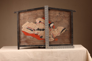 Antique Japanese Ema Wooden Plaque at Shrine (23F-32)