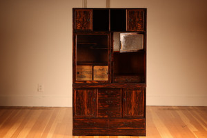 Vintage Japanese Cha Tansu Tea Chest 2 Section (23M-C119)