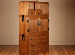 Vintage Japanese Kimono Isho Biraki Tansu 3 Section (23M-A139)