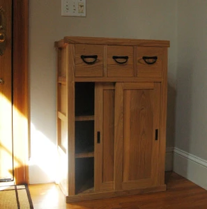 Japanese Tansu Style Shoe Chest Custom-Order Reference - 2