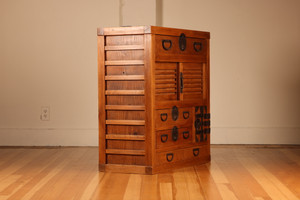 Antique Japanese Choba Tansu Mechant Chest (23M-D100)