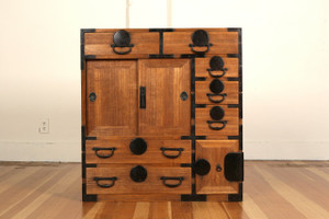 Antique Japanese Choba Tansu Merchant Chest (23M-D102)
