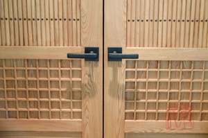 Japanese Style Closet Doors in Solid Elm Wood Custom-Order Reference - 2