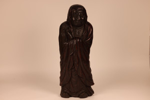 Vintage Japanese Large Buddhist Daruma Monk Okimono Figurine (23M-128)