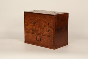 Vintage Japanese Sewing Box Haribako Tamo (23O-334-1)