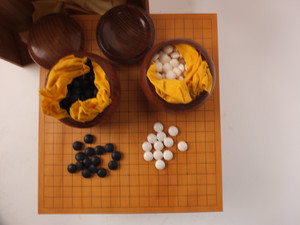 Japanese Go Board Go Ban Wood Go Ishi Igo Set (23O-476)