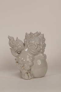 Japanese Shishi Lion Kutani Okimono Display Statue (24A-52)