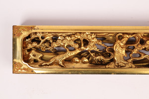 Antique Japanese Buddhist Temple Ranma (24A-159-3)