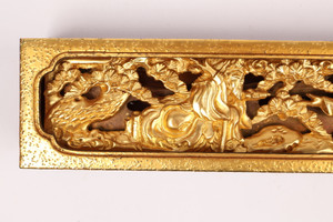 Antique Japanese Buddhist Temple Ranma (24A-159-4)