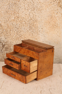 Vintage Japanese Sewing Box / Haribako (24A-79-5)