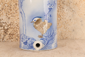 vintage Japanese porcelain water jar (24A-150)