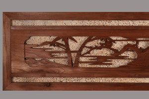 Vintage Japanese Ranma Transom Natural Wood (24J-397-1) Vintage Japanese Ranma Transom Natural Wood (24J-397-1)