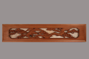 Vintage Japanese Ranma Transom Natural Wood (24J-371-1) Vintage Japanese Ranma Transom Natural Wood (24J-371-1)