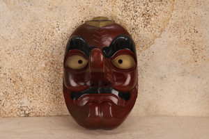 GIANT Japanese Large Wooden Tengu Mask (24J-506)