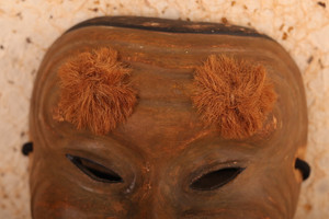 Japanese Wooden Noh Mask Okina (24J-342-11)