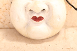 Japanese Wooden Otafuku / Okame Mask (24J-342-10) Japanese Wooden Otafuku / Okame Mask (24J-342-10)