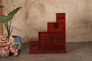 Vintage Japanese Step Chest Kaidan Tansu (24N-E8)
