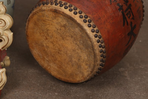 Vintage Japanese Taiko Drum (24N-111)