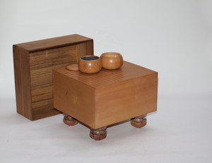Japanese Go Board Go Ban Wood Go Ishi Igo Set (24N-190)