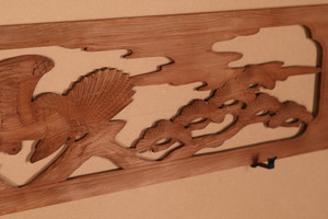 Vintage Japanese Ranma – Cranes & Pine Trees (24J-397-6)