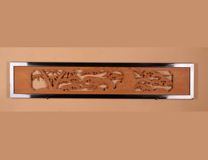 Vintage Japanese Ranma Transom Natural Wood (24J-372B-2)