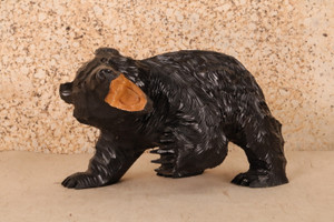 Japanese Wooden Hokkaido Ainu Bear Carving (24N-231-1)