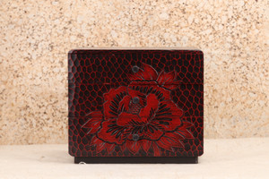 Japanese Kamakura Carving Small 3 Drawers Box — 1950, Taisho Era(24N-140-2) - 1