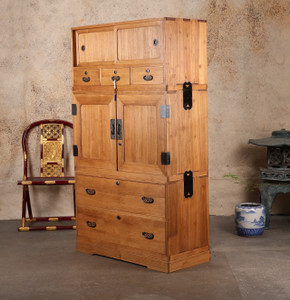 Antique Japanese Kimono Chest — 1920, Taisho Era (SKU: 25M-A301)