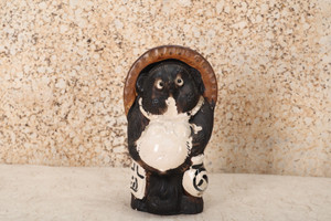 Vintage Japanese Tanuki Raccoon — 1980, Showa Era (SKU: 25M-463) - 1