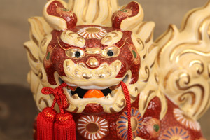 Vintage Japanese Kutani Shi Shi Lion Porcelain — 1980, Showa Era (SKU: 25M-403-3) - 2
