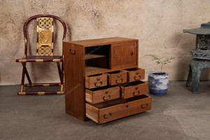 Antique Japanese Small Chest Ko Tansu — Kirinoki, 1920, Taisho Era (SKU: 25M-G332) - 2 Antique Japanese Small Chest Ko Tansu — Kirinoki, 1920, Taisho Era (SKU: 25M-G332) - 2