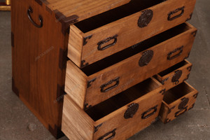 Antique Japanese Small Chest — Kirinoki, 1880, Meiji Era (SKU: 25M-G320) - 2 Antique Japanese Small Chest — Kirinoki, 1880, Meiji Era (SKU: 25M-G320) - 2