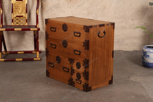 Antique Japanese Small Chest — Kirinoki, 1880, Meiji Era (SKU: 25M-G320) - 3 Antique Japanese Small Chest — Kirinoki, 1880, Meiji Era (SKU: 25M-G320) - 3