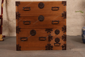 Antique Japanese Small Chest — Kirinoki, 1880, Meiji Era (SKU: 25M-G320) - 1 Antique Japanese Small Chest — Kirinoki, 1880, Meiji Era (SKU: 25M-G320) - 1