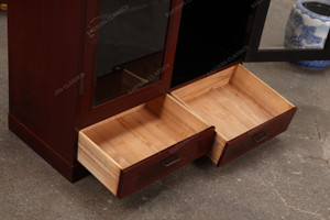 Vintage Japanese Glass Tea Chest — Kamakura, 2000, Heisei Era (SKU: 25M-C307) - 2 Vintage Japanese Glass Tea Chest — Kamakura, 2000, Heisei Era (SKU: 25M-C307) - 2