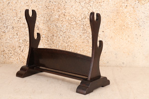 Vintage Japanese Sword Stand — Wood, 1950, Showa Era (SKU: 25M-425-2)