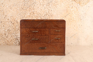 Antique Japanese Sewing Box — Wood, 1920, Taisho Era (SKU: 25M-428-2) - 1 Antique Japanese Sewing Box — Wood, 1920, Taisho Era (SKU: 25M-428-2) - 1