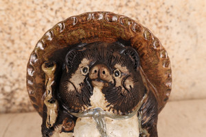 Vintage Japanese Raccoon — Ceramic, 1980, Showa Era (SKU: 25M-504-4)