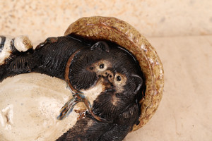 Vintage Japanese Raccoon — Ceramic, 1950, Showa Era (SKU: 25M-504-8)