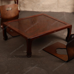 Vintage Japanese Lacquered Table — Wood, 1950, Showa Era (SKU: 25M-536) - 1 Vintage Japanese Lacquered Table — Wood, 1950, Showa Era (SKU: 25M-536) - 1