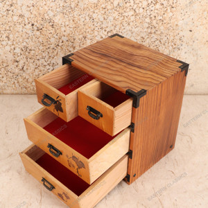 Vintage Japanese Ko Bako (Small Chest) — 1980s, Showa Era (SKU: 25M-347-3) - 2 Vintage Japanese Ko Bako (Small Chest) — 1980s, Showa Era (SKU: 25M-347-3) - 2