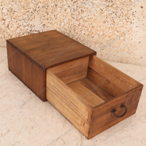 Antique Japanese Ko Bako Small Box — Wood, 1920, Taisho Era (SKU: 25M-554-2) - 2 Antique Japanese Ko Bako Small Box — Wood, 1920, Taisho Era (SKU: 25M-554-2) - 2