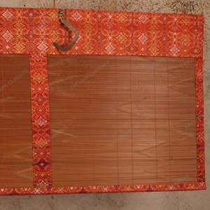 Vintage Japanese Short Hanging Screen Misu — Bamboo, 1920, Taisho Era (SKU: 25M-579) - 2 Vintage Japanese Short Hanging Screen Misu — Bamboo, 1920, Taisho Era (SKU: 25M-579) - 2