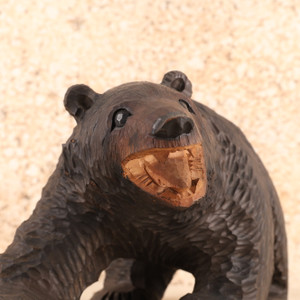 Japanese Wooden Hokkaido Ainu Bear Carving (25M-169-6)