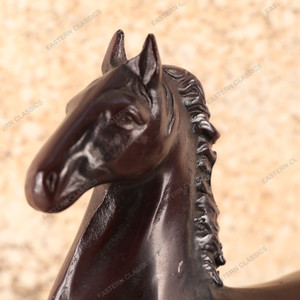 Vintage Japanese "Horse" Statue — Iron, 1930, Showa Era (SKU: 25S-682-2)